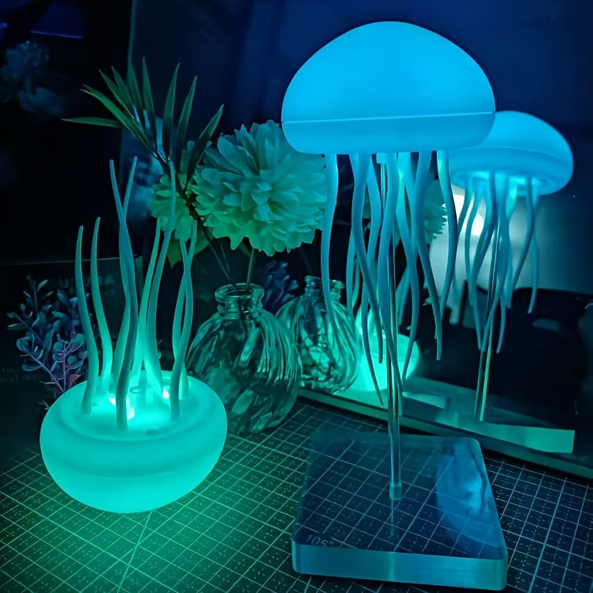 Colorful Jellyfish Mood Lamp – USB Rechargeable and Adjustable