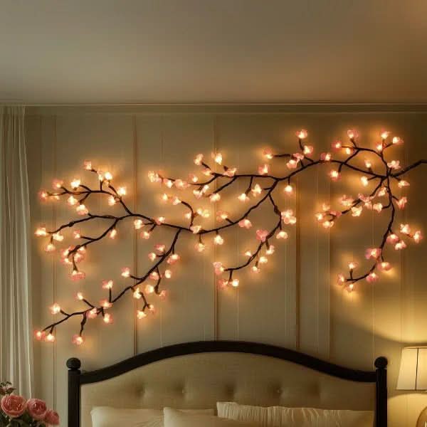 Nature's Glow – Illuminated Branch Wall Art for Cozy Homes