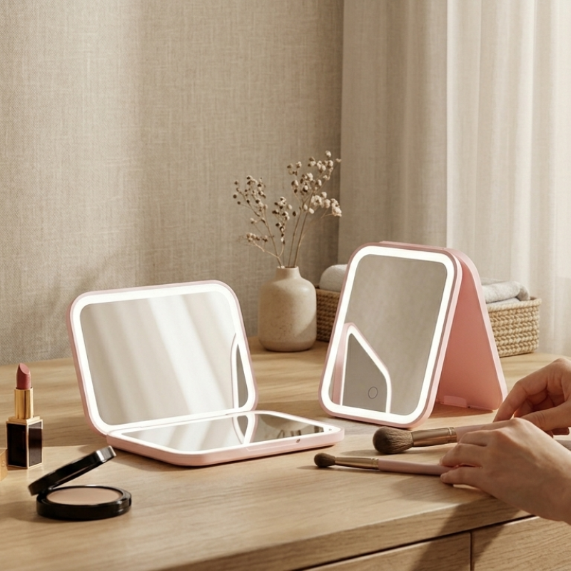 IllumiGlam Dual-Sided Rechargeable Makeup Mirror