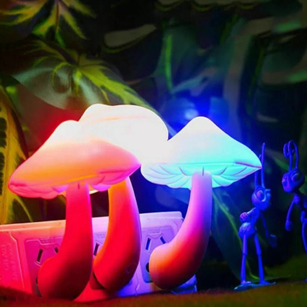 Charming Glow Mushroom Lamp with Color Transitioning LEDs