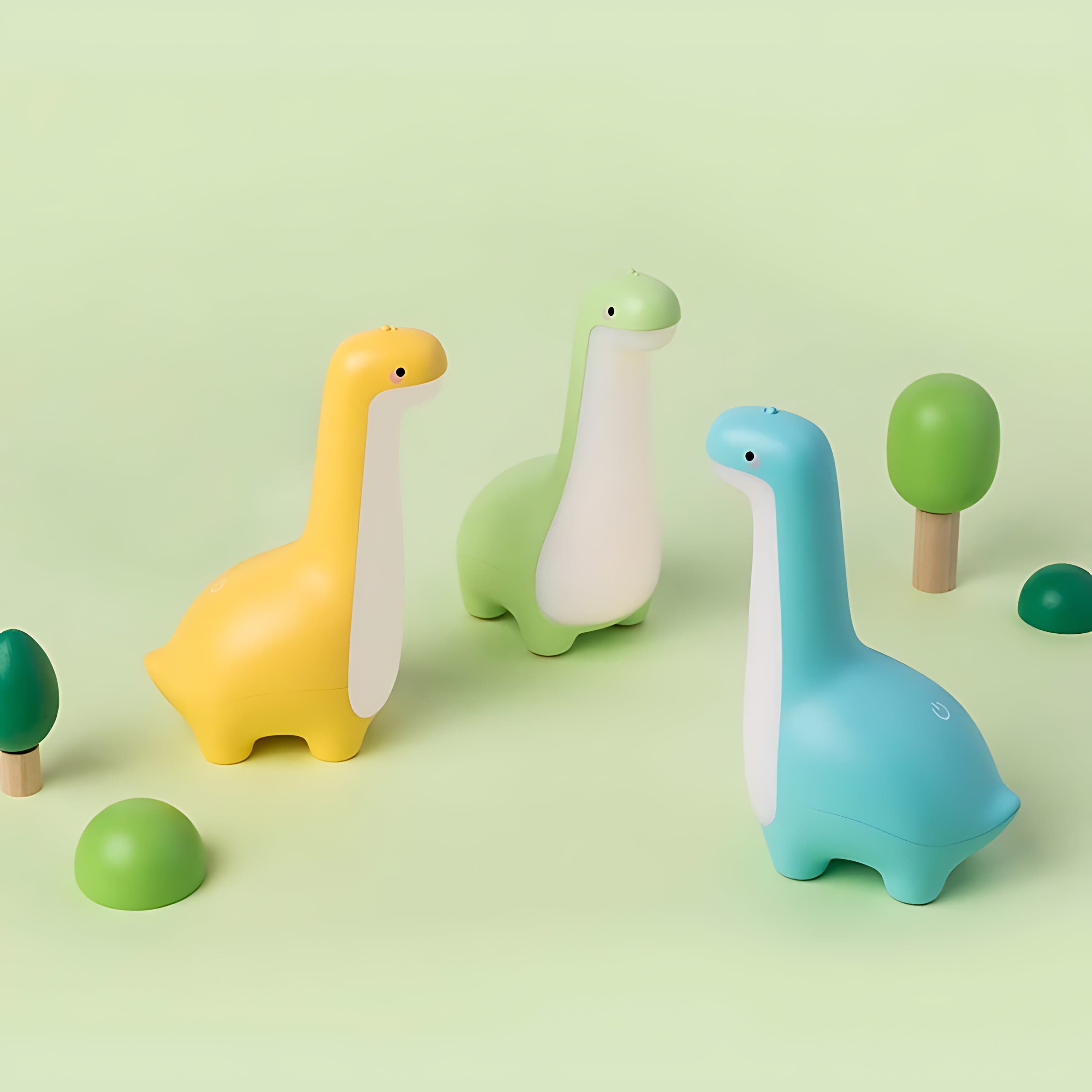 Children's Room LED Night Light - Dreamy Dinosaur Design
