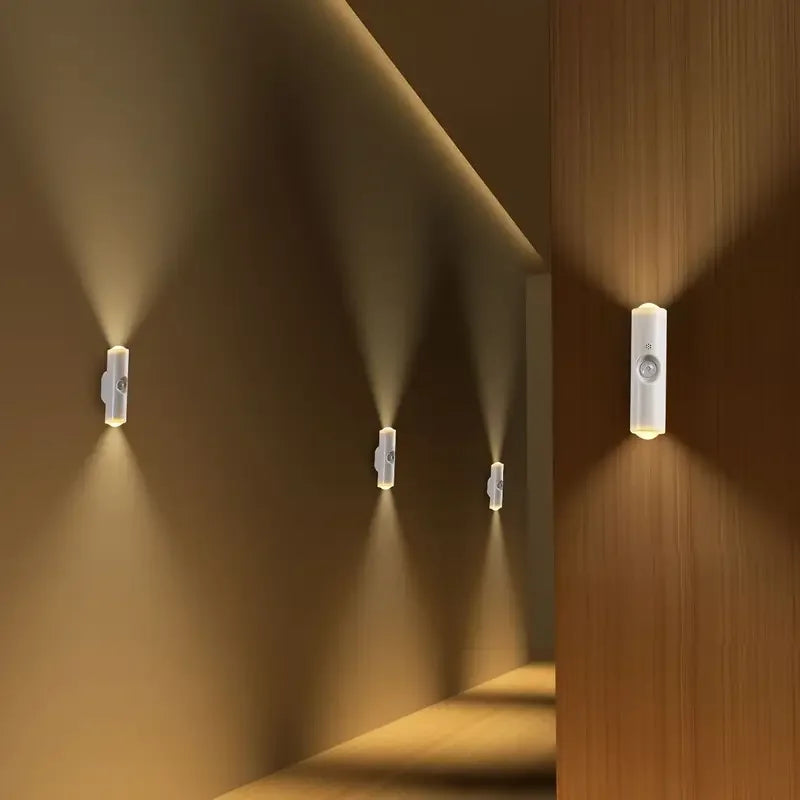 Compact Motion-Activated Night Light with USB Rechargeability