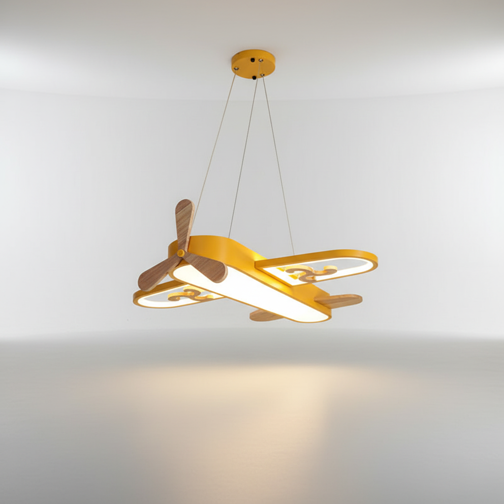 Child-Safe LED Pendant Light - Sky-Themed Design