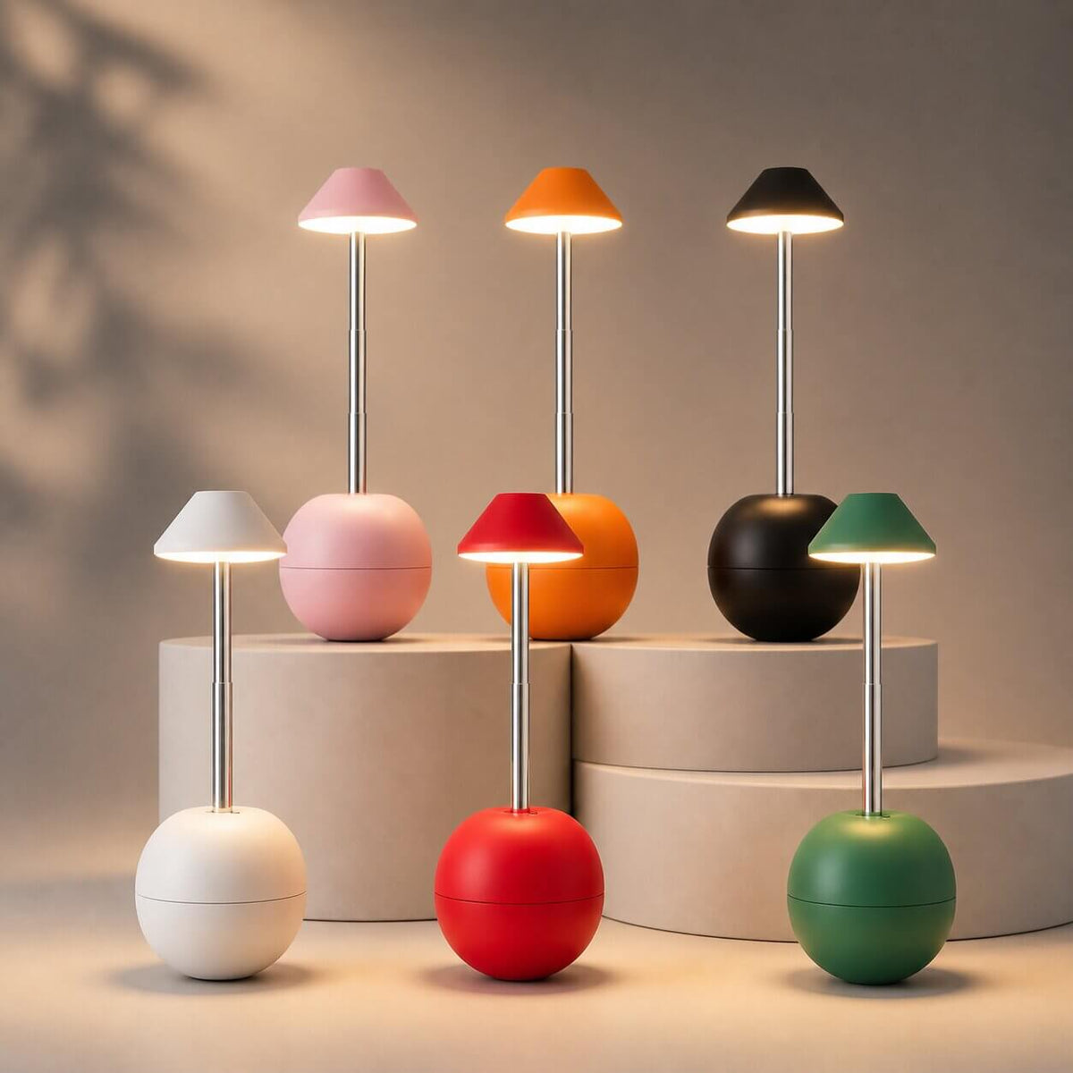Smart RGB Table Lamp with Remote Control and USB Charger