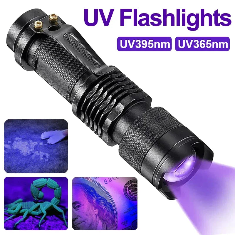 Compact UV Light Detector for Spotless Home Cleaning