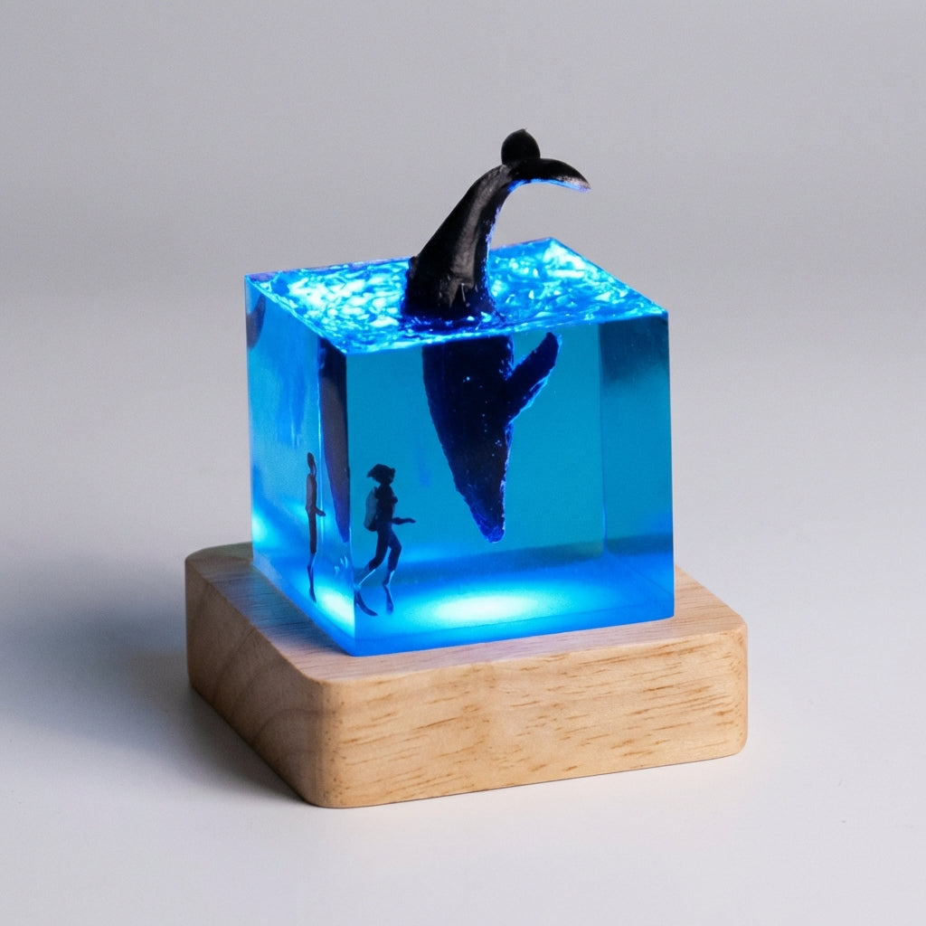 Table Lamp with Landscape Design – Aquareve Style