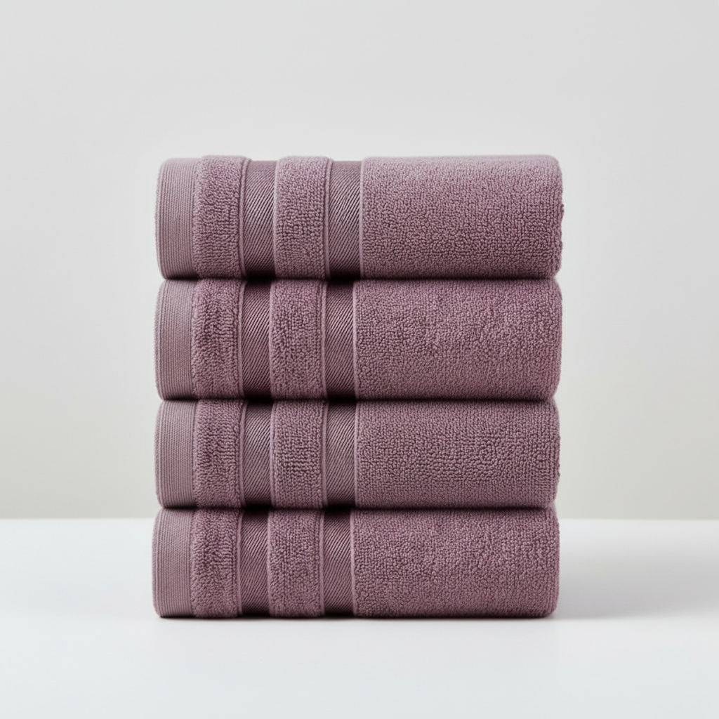 Set of Rectangular Towels - Soft and Absorbent