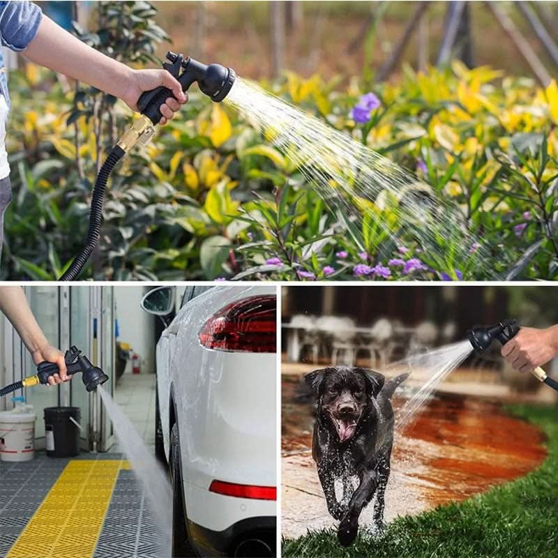 FlexiSprout - 100FT Expandable Hose with 8 Versatile Spray Settings