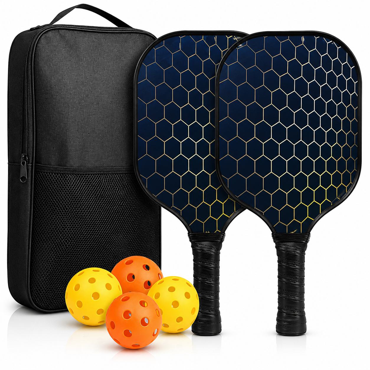 Premium Lightweight Pickleball Paddle Set with Grip Comfort