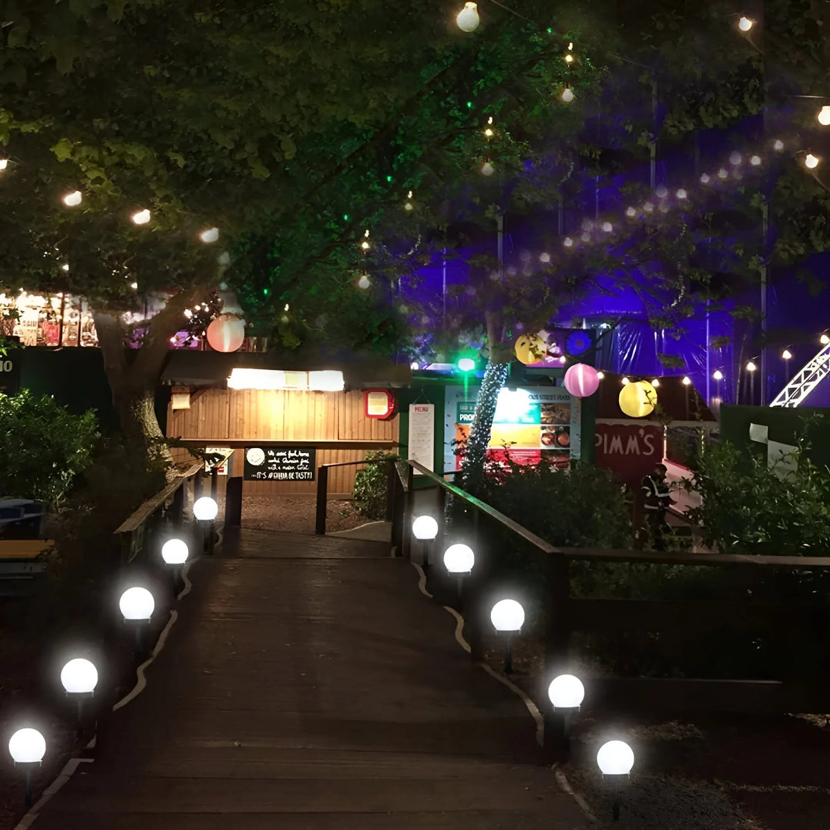 Solar Sphere Path Lights | Waterproof Outdoor Garden Illumination
