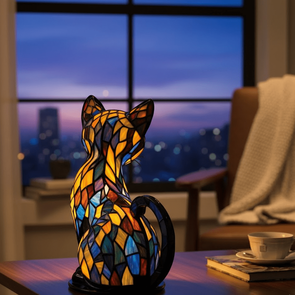 Purrfect Glow – Artisan Cat-Inspired LED Night Light