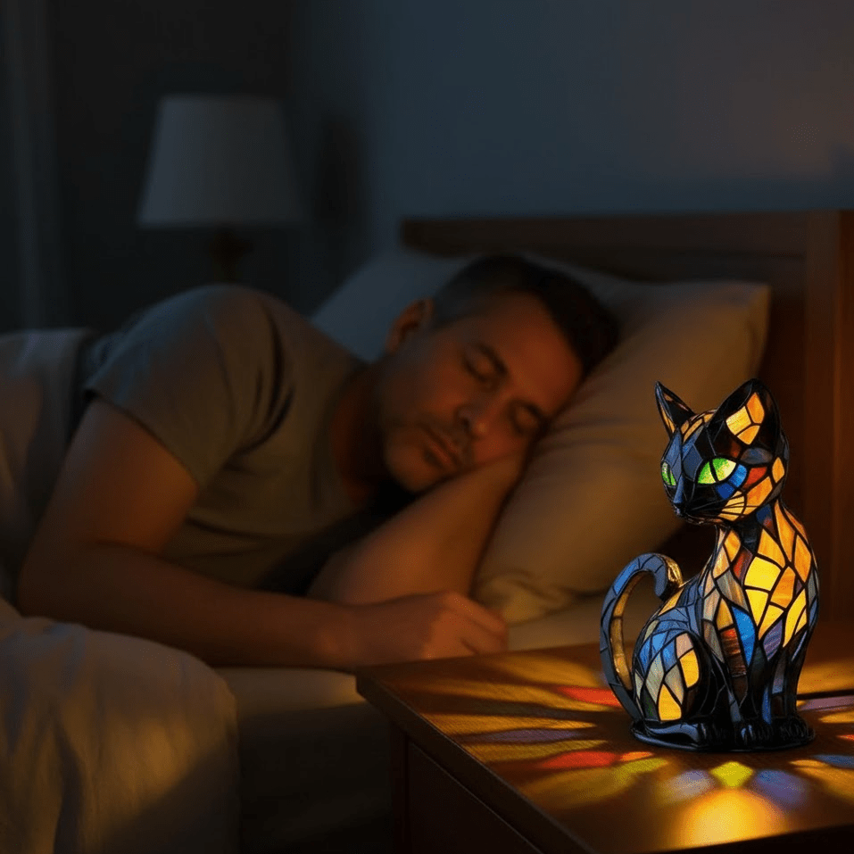 Purrfect Glow – Artisan Cat-Inspired LED Night Light