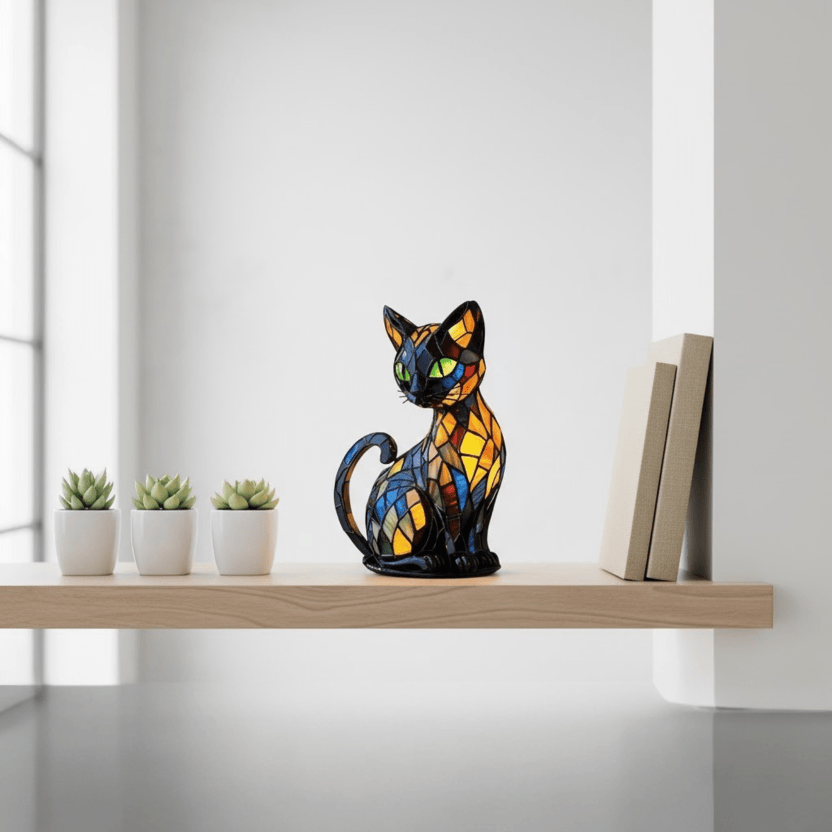 Purrfect Glow – Artisan Cat-Inspired LED Night Light