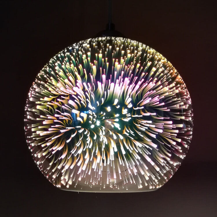 ColorBurst | Eye-Catching 3D Glass Hanging Light Fixture