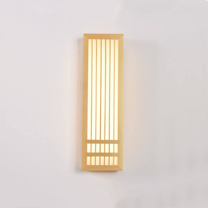 AuraGlow | Chic Solid Wood LED Wall Light Fixture