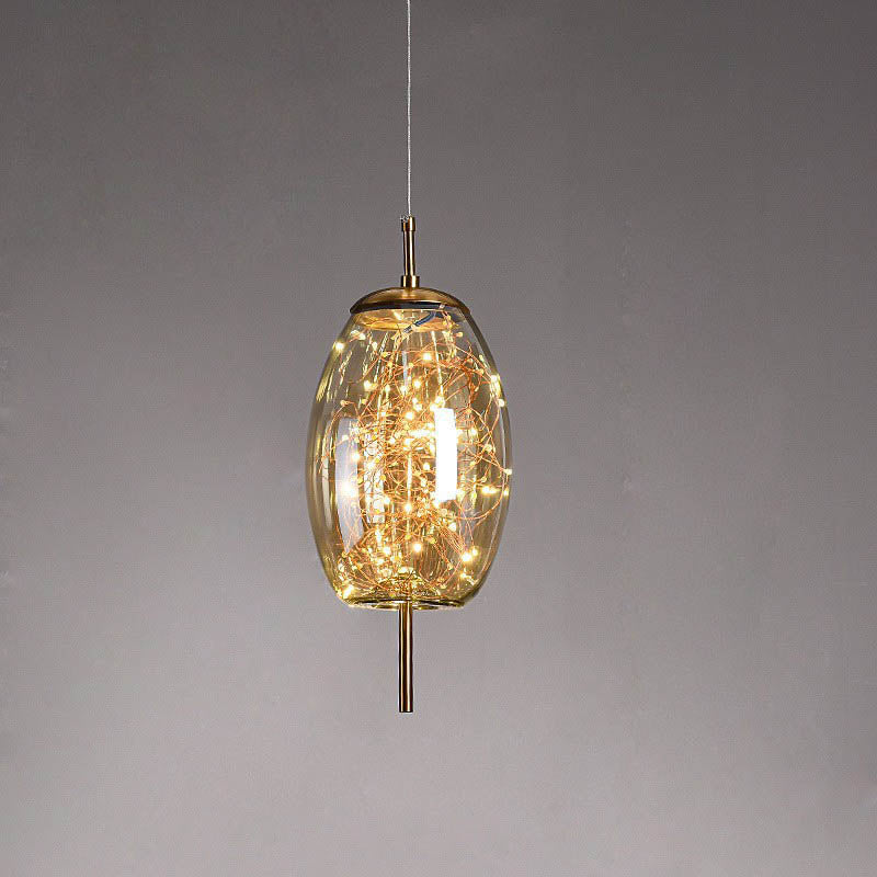 Nordic Elegance | Modern Glass Ceiling Light Fixture