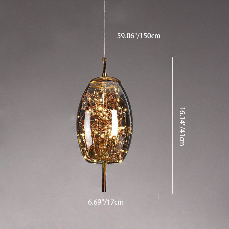 Nordic Elegance | Modern Glass Ceiling Light Fixture