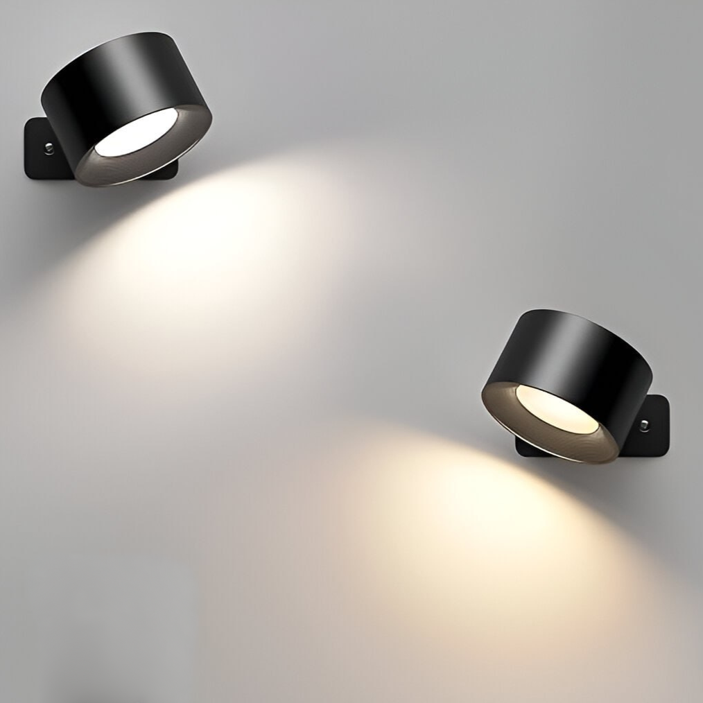 AuraGlow | Cordless Rechargeable Wall Light with 360° Movement | Adjustable Dimmable Sconce for Ideal Lighting