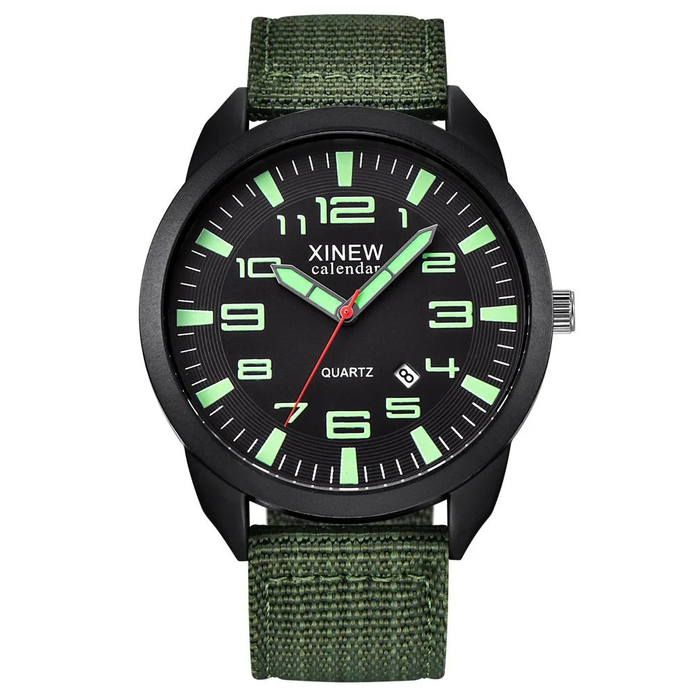 Radiant Timekeeper | Illuminated Quartz Watch with Date Display