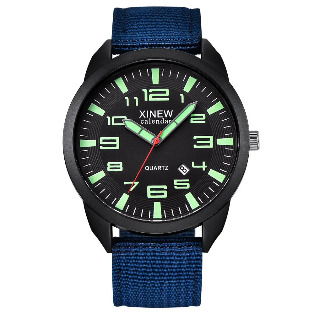 Radiant Timekeeper | Illuminated Quartz Watch with Date Display