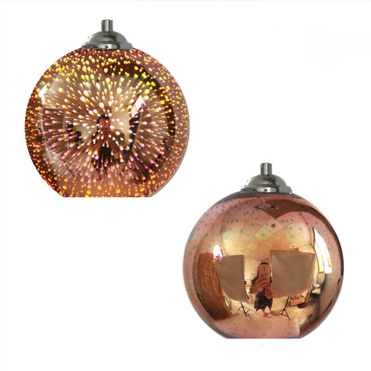 RadiantSphere | Colorful 3D Firework-Inspired Pendant Light