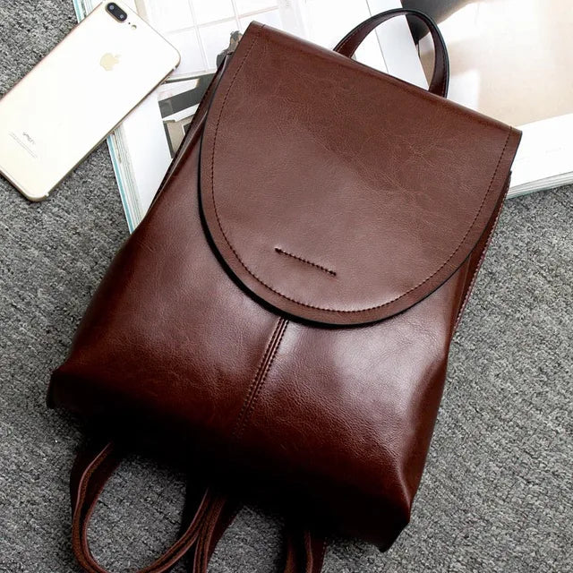 ChicCraft | Stylish Leather Backpack for Women with Generous Space