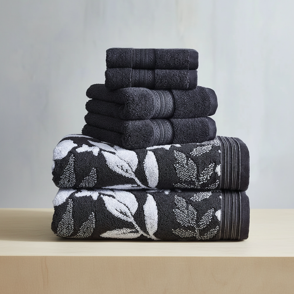 Blossom Towel Collection - Luxurious 6-Piece Set