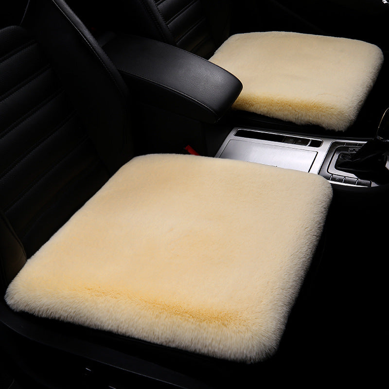 Cozy Wool Cushion with Non-Slip Back for Year-Round Comfort
