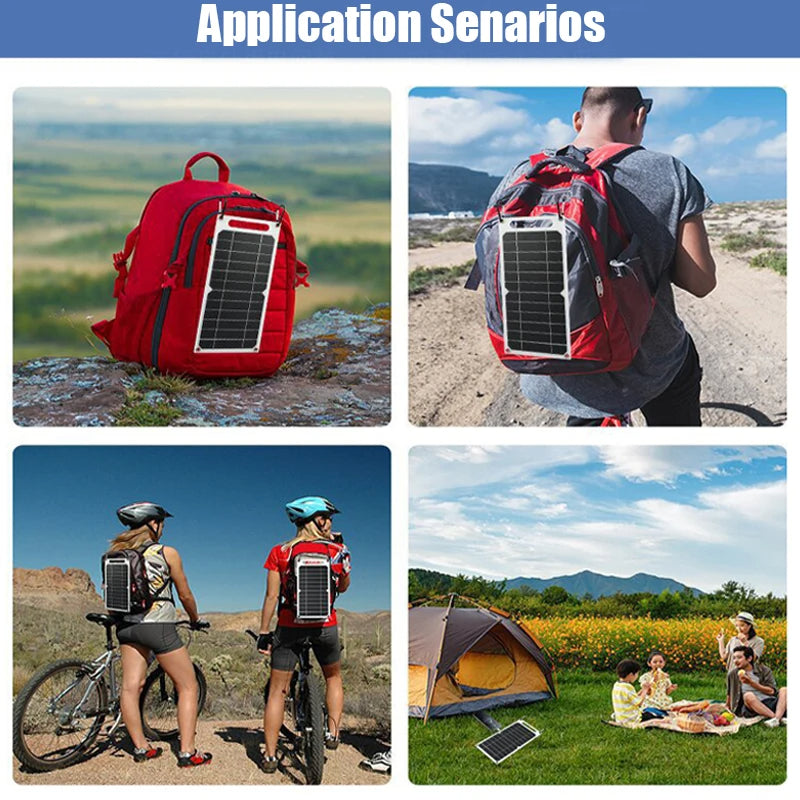 Eco-Friendly Portable Solar Charger with USB Output