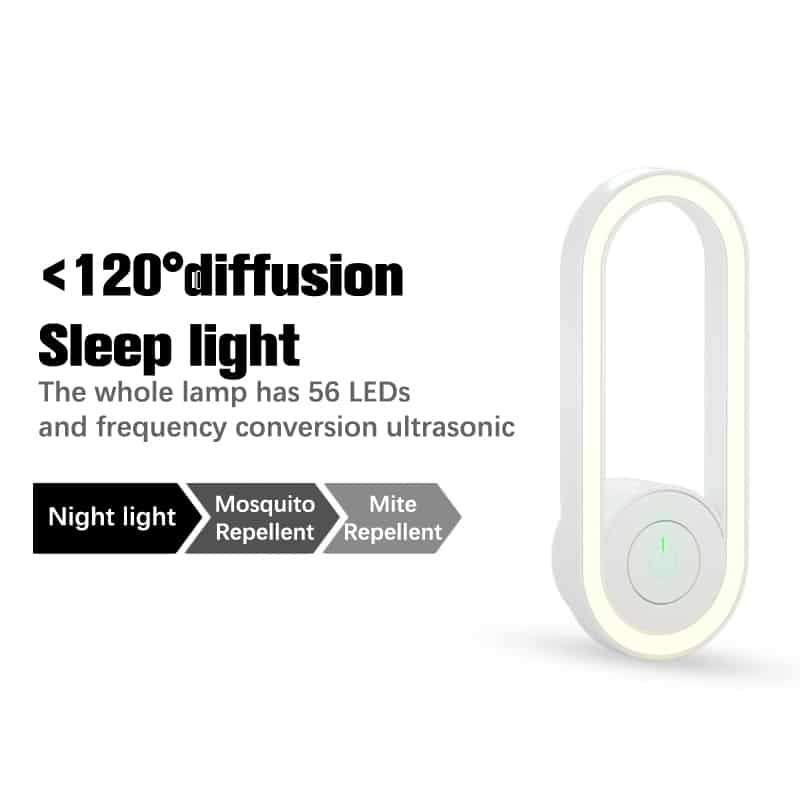 Smart Ultrasonic Insect Shield with LED Night Light