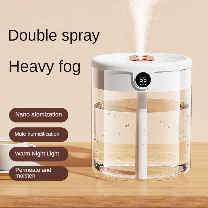 2L Smart Humidifier with Dual Mist Outputs