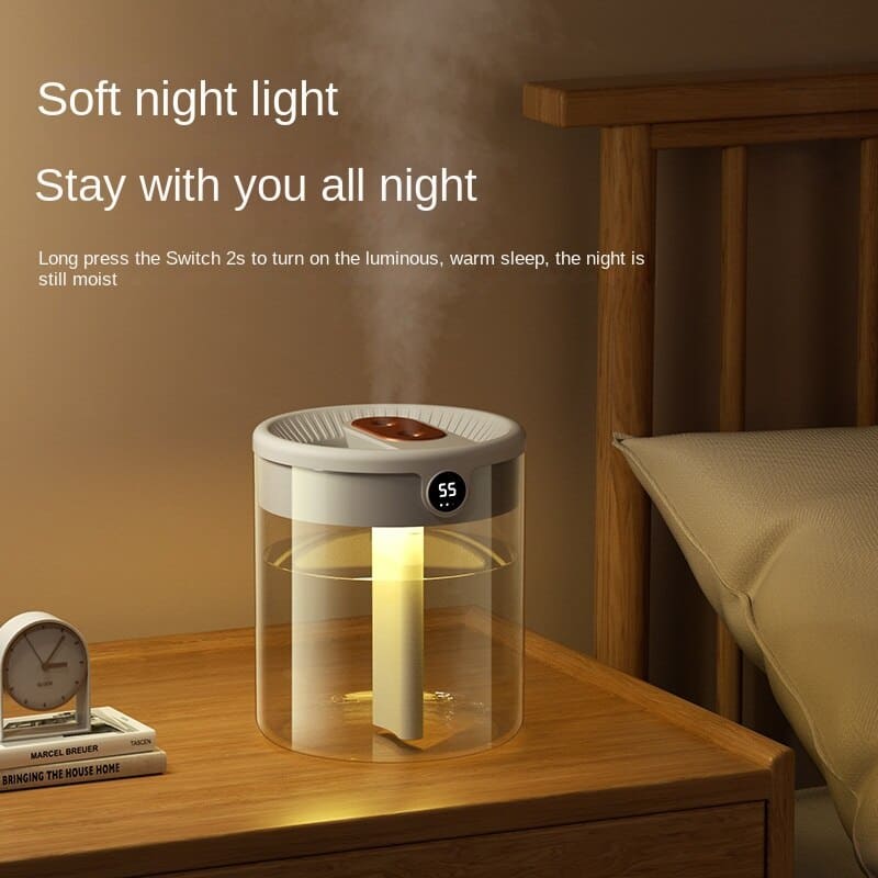2L Smart Humidifier with Dual Mist Outputs