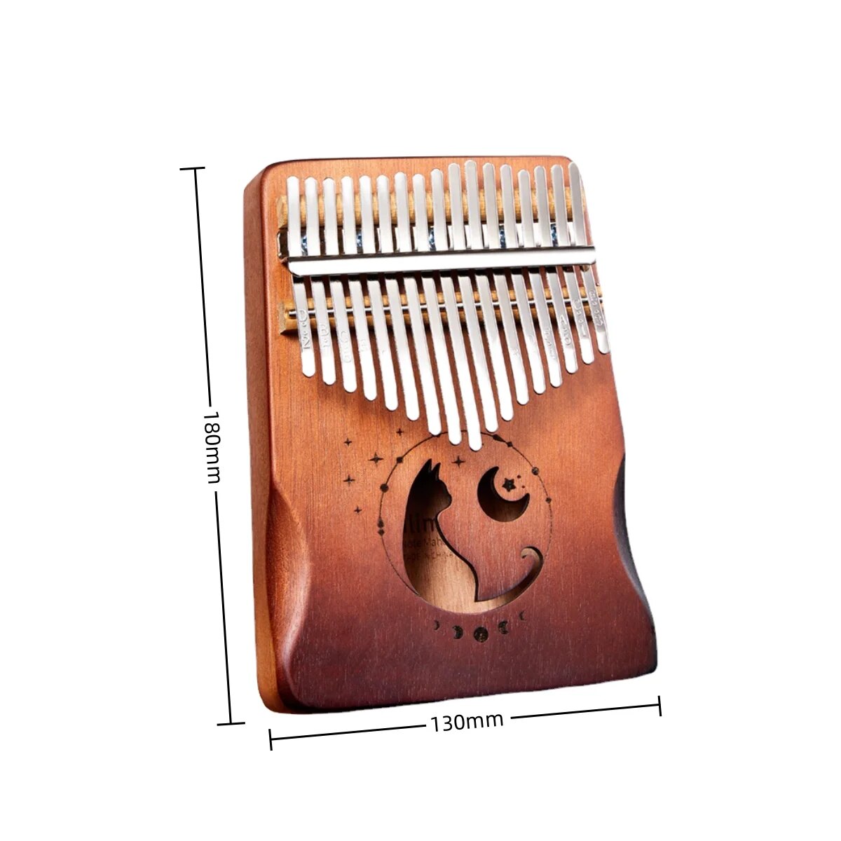 Elegant 17-Key Thumb Piano for Musical Exploration