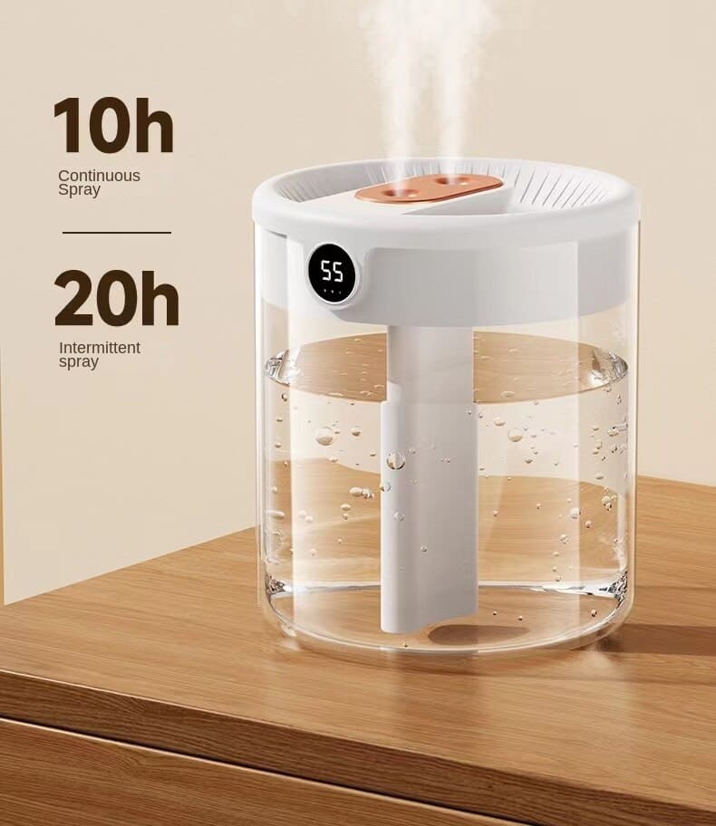 2L Smart Humidifier with Dual Mist Outputs