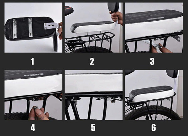 Versatile Bike Cargo Seat for Comfortable Rides