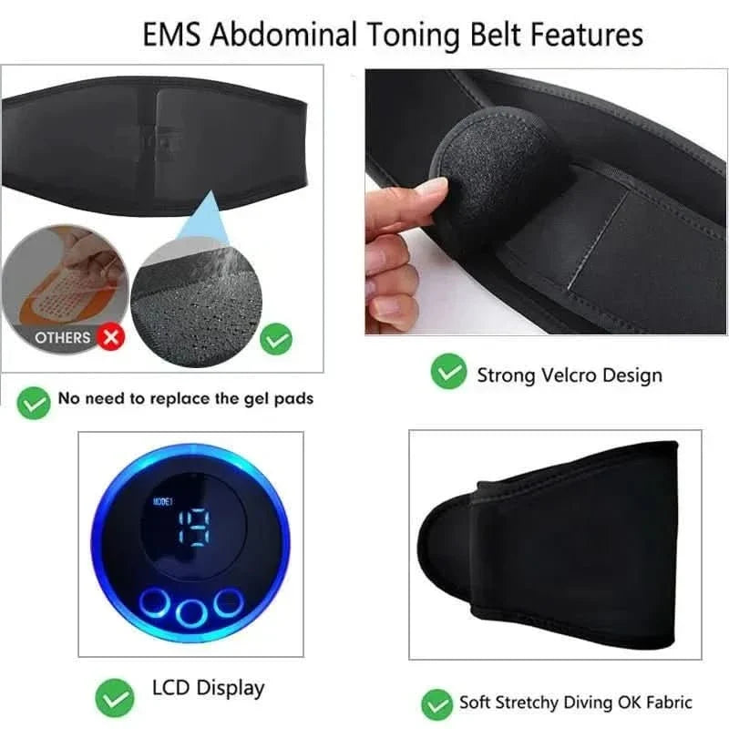 CoreFlex EMS Muscle Activation Belt for Effortless Toning