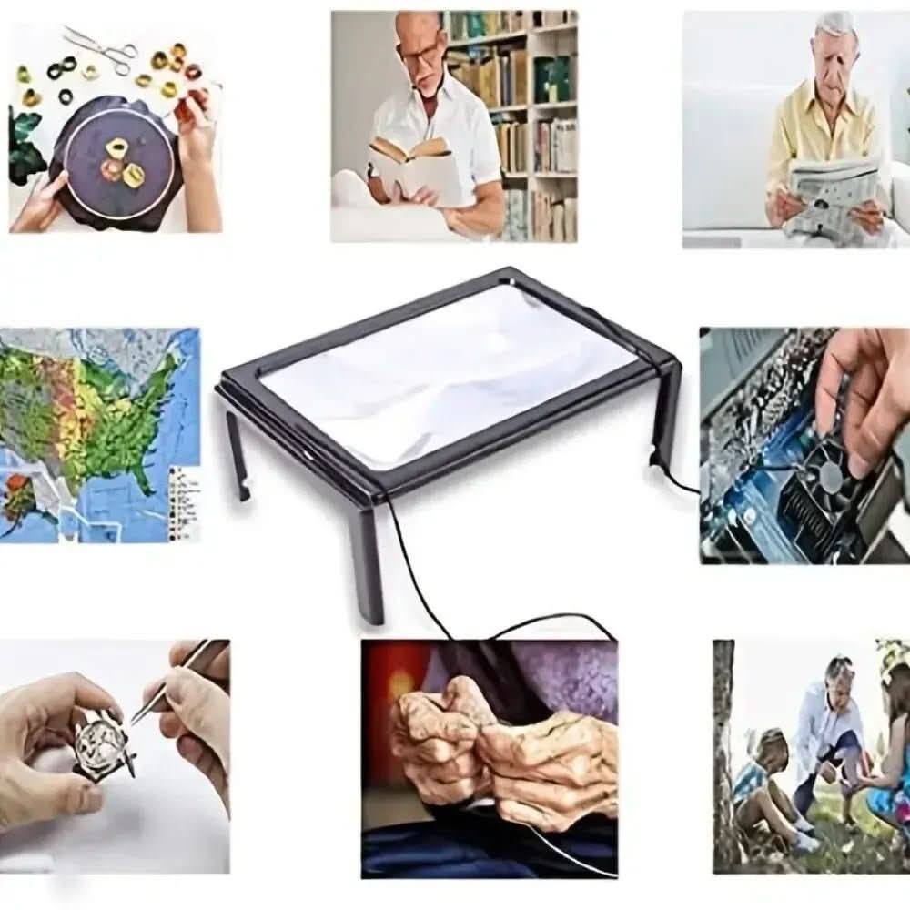 IllumiView – Compact LED Magnifier for Effortless Reading