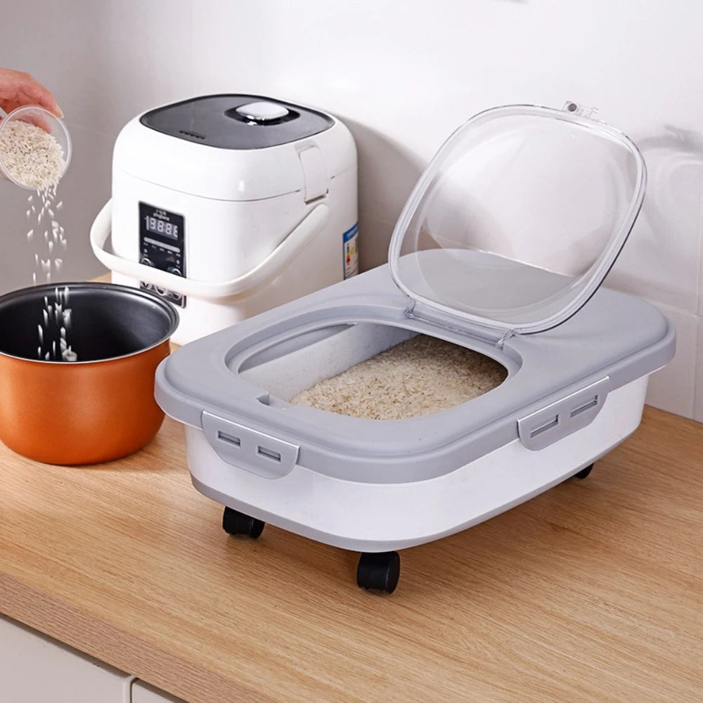 Versatile Collapsible Food Storage Solution with Wheels