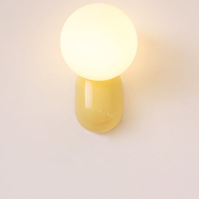 LustreAura | Chic Resin and Glass Wall Light Fixture