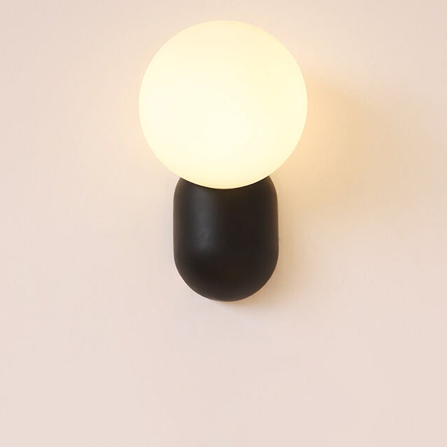 LustreAura | Chic Resin and Glass Wall Light Fixture