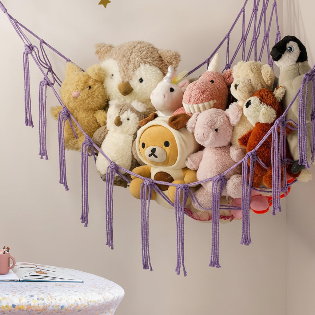Chic Hanging Toy Organizer for Kids' Spaces | Durable & Stylish