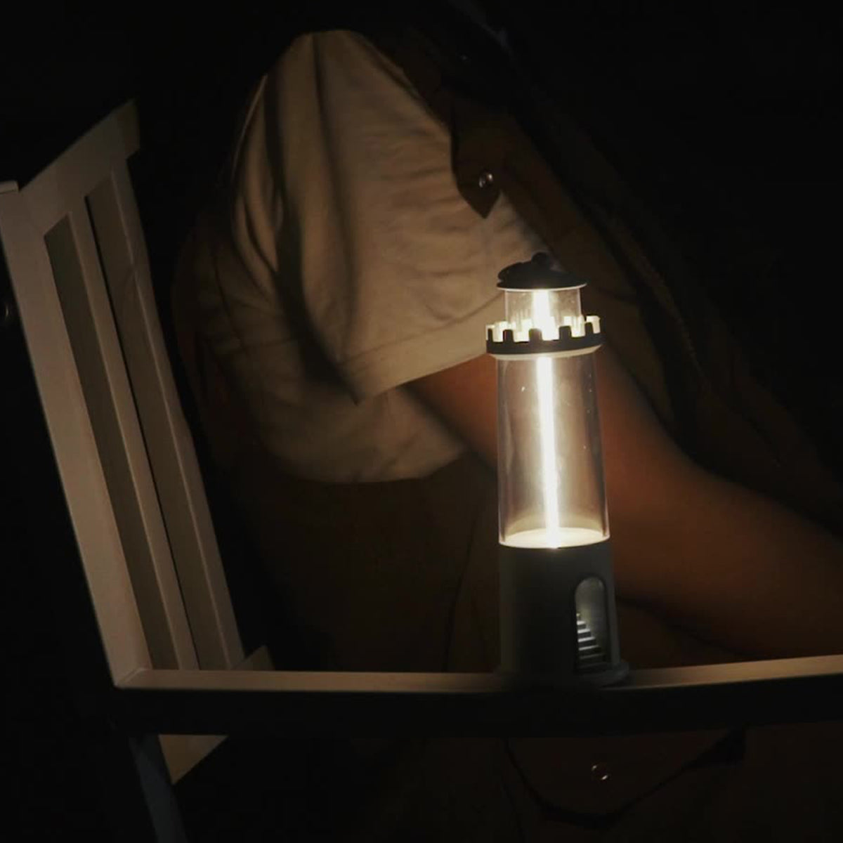 Portable LED Lantern with Magnetic Base and USB-C Charging