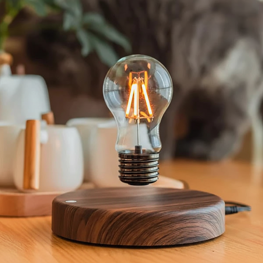 Levitation Table Lamp with Magnetic Base