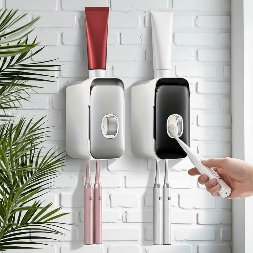 Organize Your Bathroom with the Smart Toothpaste Dispenser