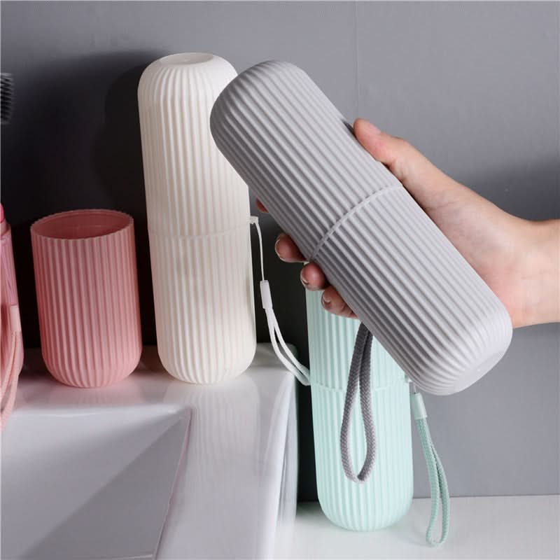 On-the-Go Hygiene Kit – Compact Toothbrush and Toothpaste Holder