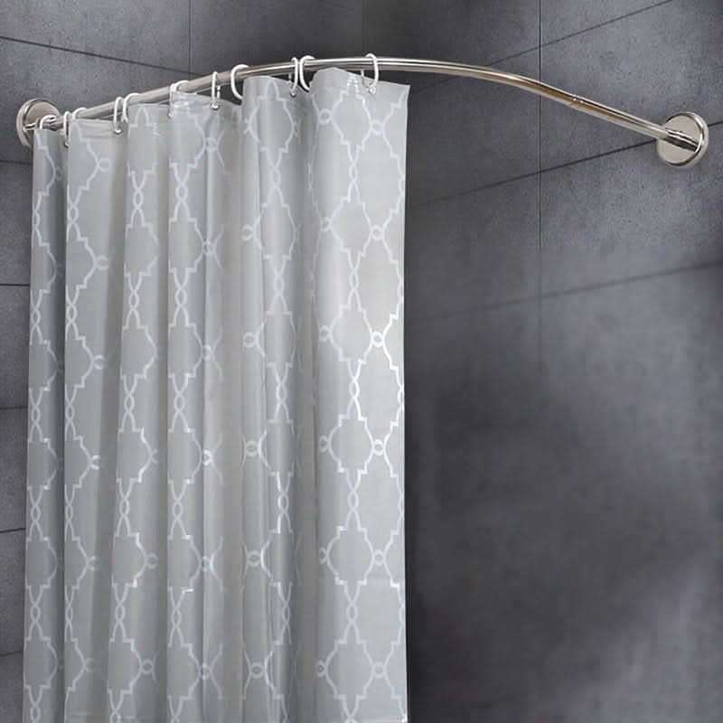 Versatile L-Shaped Shower Curtain Rod with Easy Installation