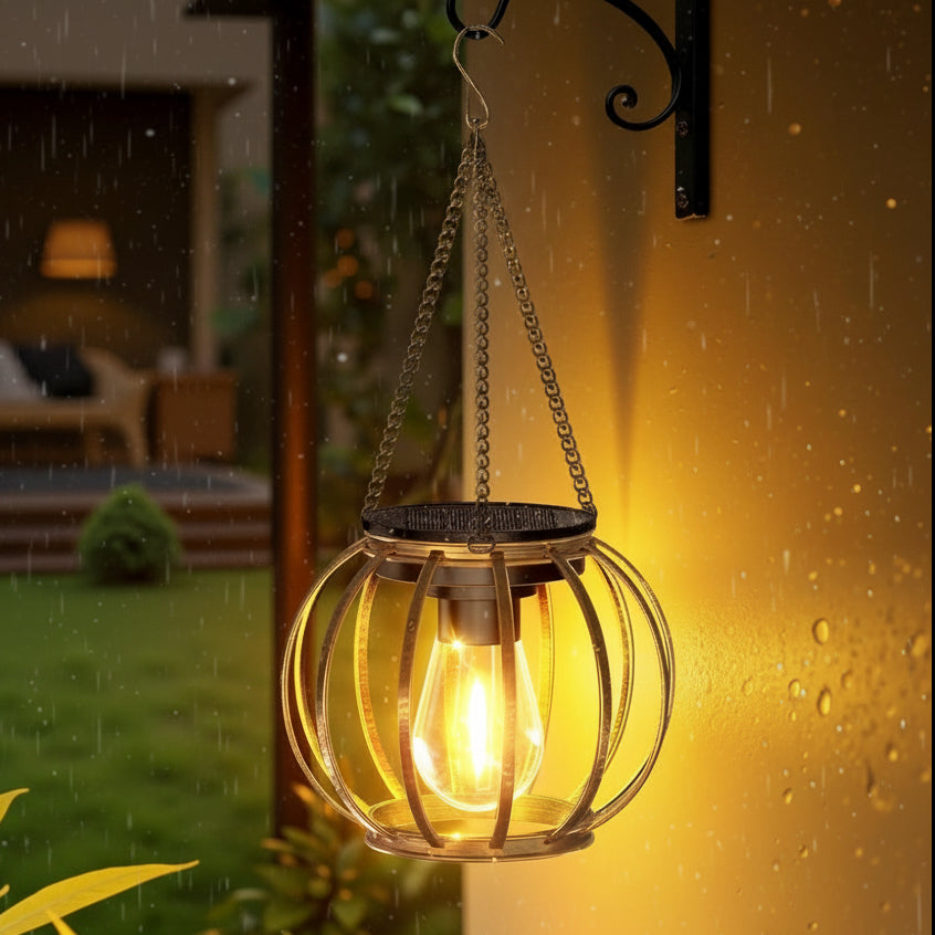 LumoSphere – Solar-Powered Hanging Garden Light