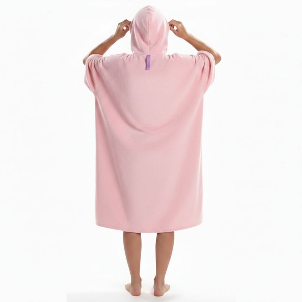 Sunkissed Shores – Plush Hooded Swim Cover-Up with Pockets
