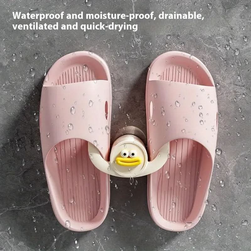 Charming Wall-Mounted Slipper Organizer for Quick Drying