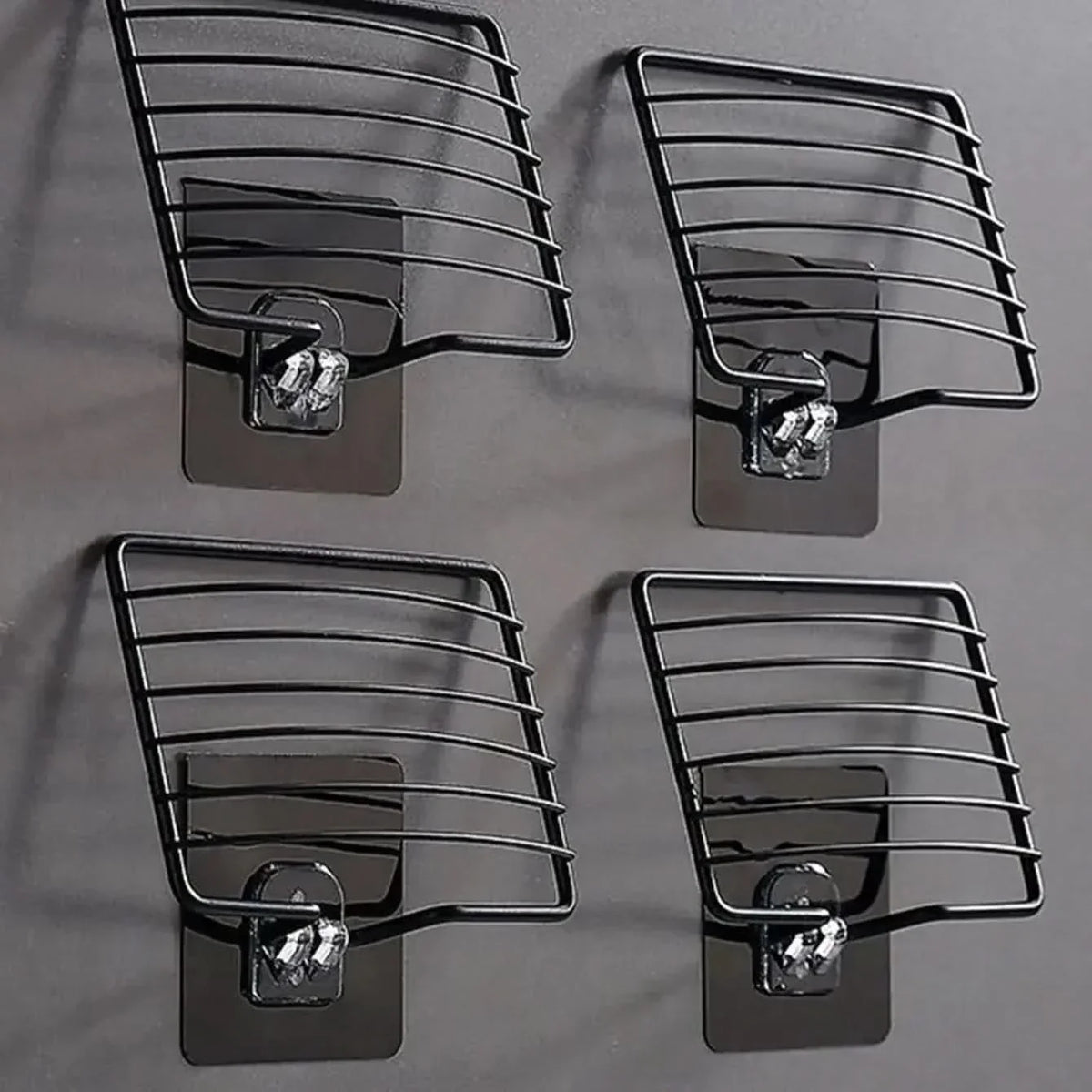 Wall-Mounted Soap Organizer – Stainless Steel with Drainage Feature